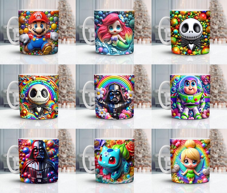 Kit Di 6 Morsetti In Silicone Per Tazze 15oz, Stampo Per Sublimazione 3D, Stampo Termico Per Personalizzazione Tazze