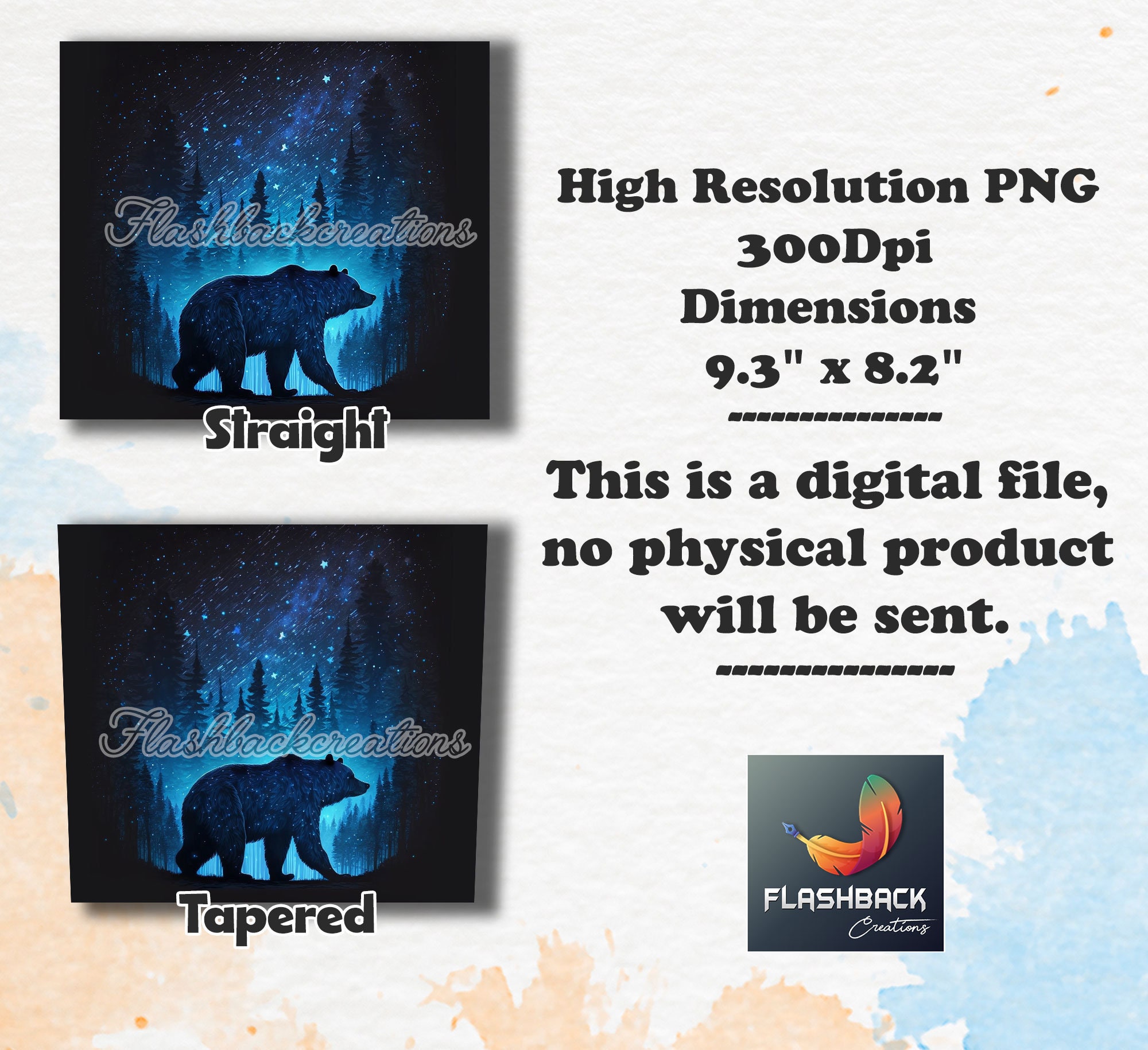 Bear in the Forest 20 Oz Skinny Tumbler Png Design, Villains Tumbler ...
