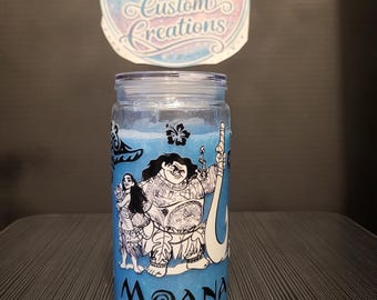 16 Oz Moana Snowglobe Tumbler
