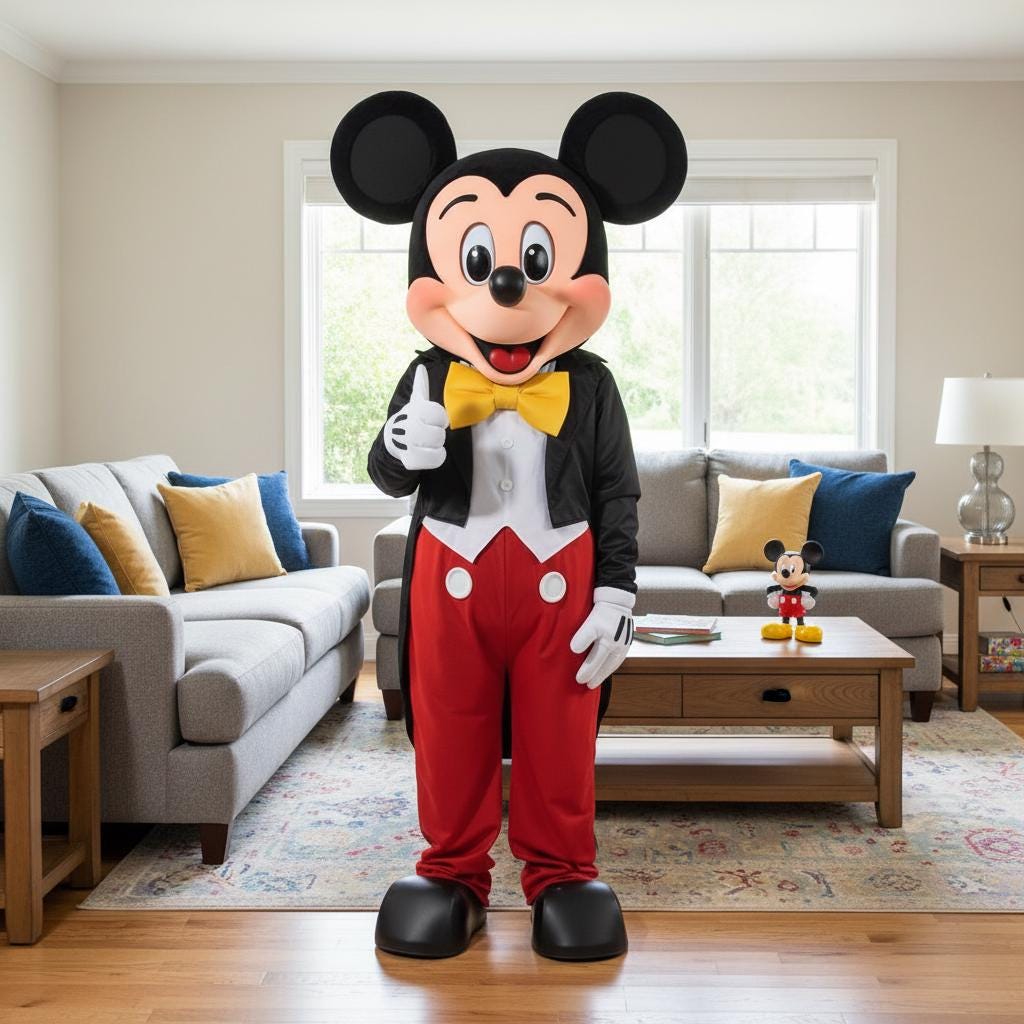 Mickey Mouse Mascot Costume | Full Body Mascot Cosplay Character Suit ...