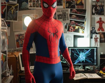 2026 Spider Hero Cosplay Suit with Mask – Movie Inspired Ultra Realistic Web Superhero Costume | Comic Con, Halloween, Adult & Kids Bodysuit