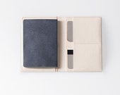 Travel Wallet / Minimalist Washable Paper Passport Sleeve in Riambel White / Vegan Paper Passport Sleeve