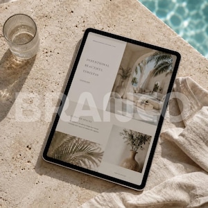 Zestaw 6 makiet urządzeń willi na Bali, MacBook, tablet, smartfon (do pobrania w wersji cyfrowej)
