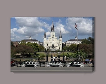 Jackson Square Cathedral Print: New Orleans Digital Art (Digital Download)