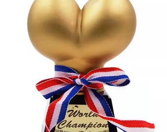 Boob Naughty Trophy : Funny Bachelorette Bachelor Party Gifts World Champion Award