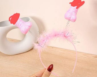 Bandeau fantaisie Penny | Accessoire pour cheveux EVJF | Amusement de douche nuptiale | Couvre-chef de la tribu de la mariée