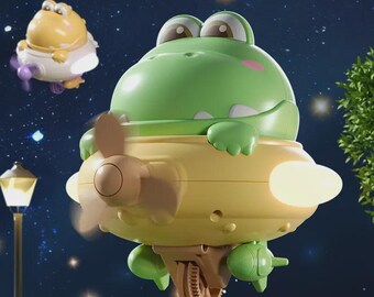 Jouet d'équilibre grenouille/cochon dessin animé, robot monocycle sur la corde raide, jeu interactif