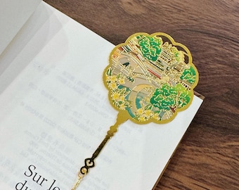 GuangZhou Culture Bookmark- Luxury Chinese Classical Metal Bookmark- Books and Accessories