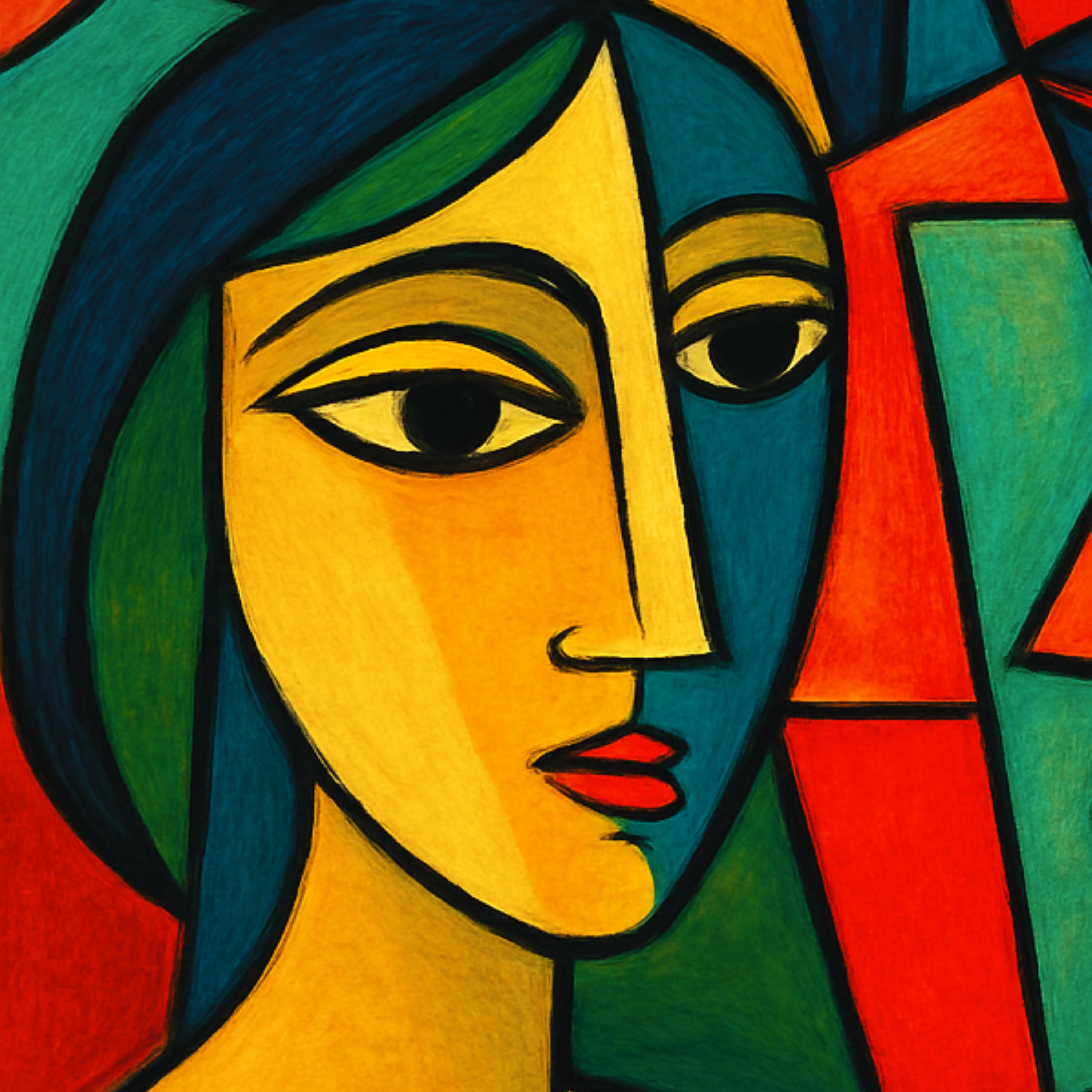 Cubist People Picasso Style Group Portrait Print – Abstract Cubist People – Modern ...