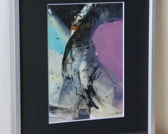 Arte abstracto enmarcado del artista de DC