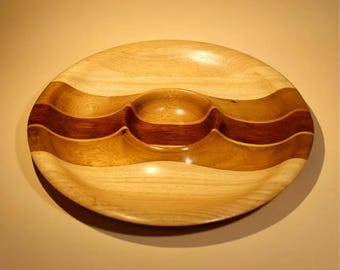 Bandeja de madera MCM vintage de los años 70, de Tailandia