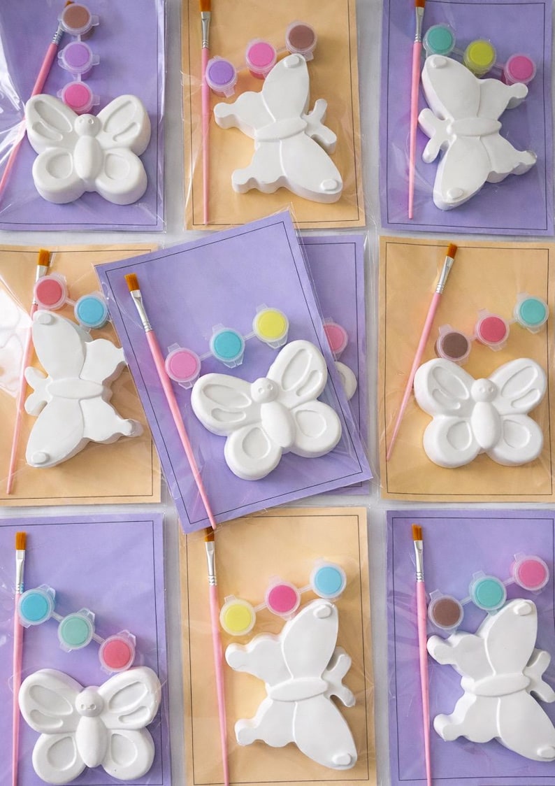 Butterfly Paint Kit, Birthday Party Favor, Kids Art Craft - Etsy