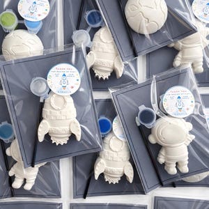 Mini Space DIY Painting Kit - Astronaut, Rocket, Planet - Birthday Party Favor