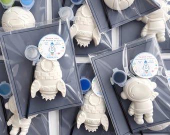 Mini Space DIY Painting Kit - Astronaut, Rocket, Planet - Birthday Party Favor