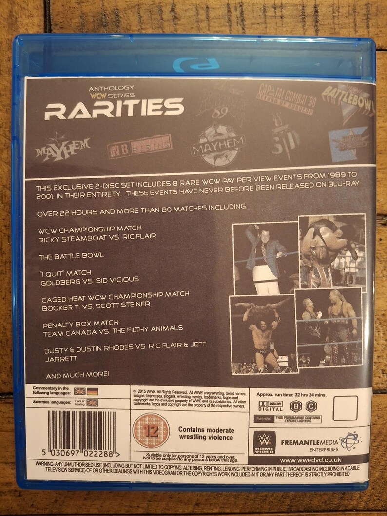 Wcw Collection WCW Rarities Collection Bluray - Etsy