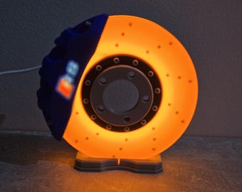 Glowing Brake Disc RS LED Lamp Car Lover Gift 3D Print