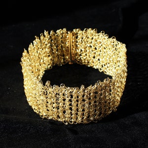 Wire crochet choker, modern bridal jewelry