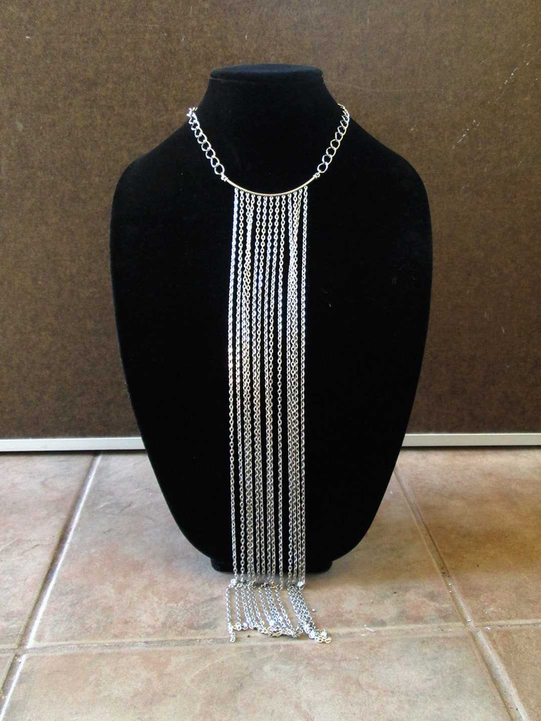 Modern Statement Fringe Bib Necklace - Etsy