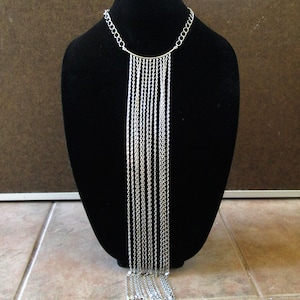 Modern Statement Fringe bib Necklace