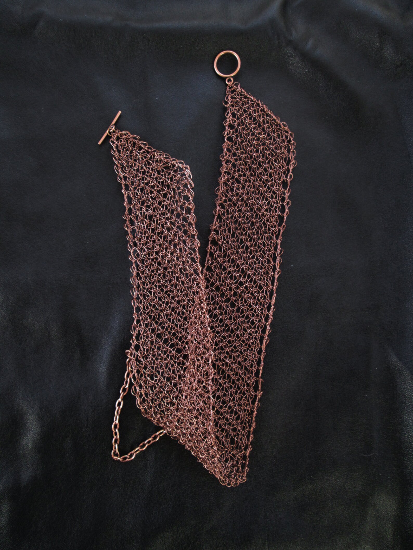 Wire Crochet Choker Minimalist Wire Mesh Choker Modern Etsy