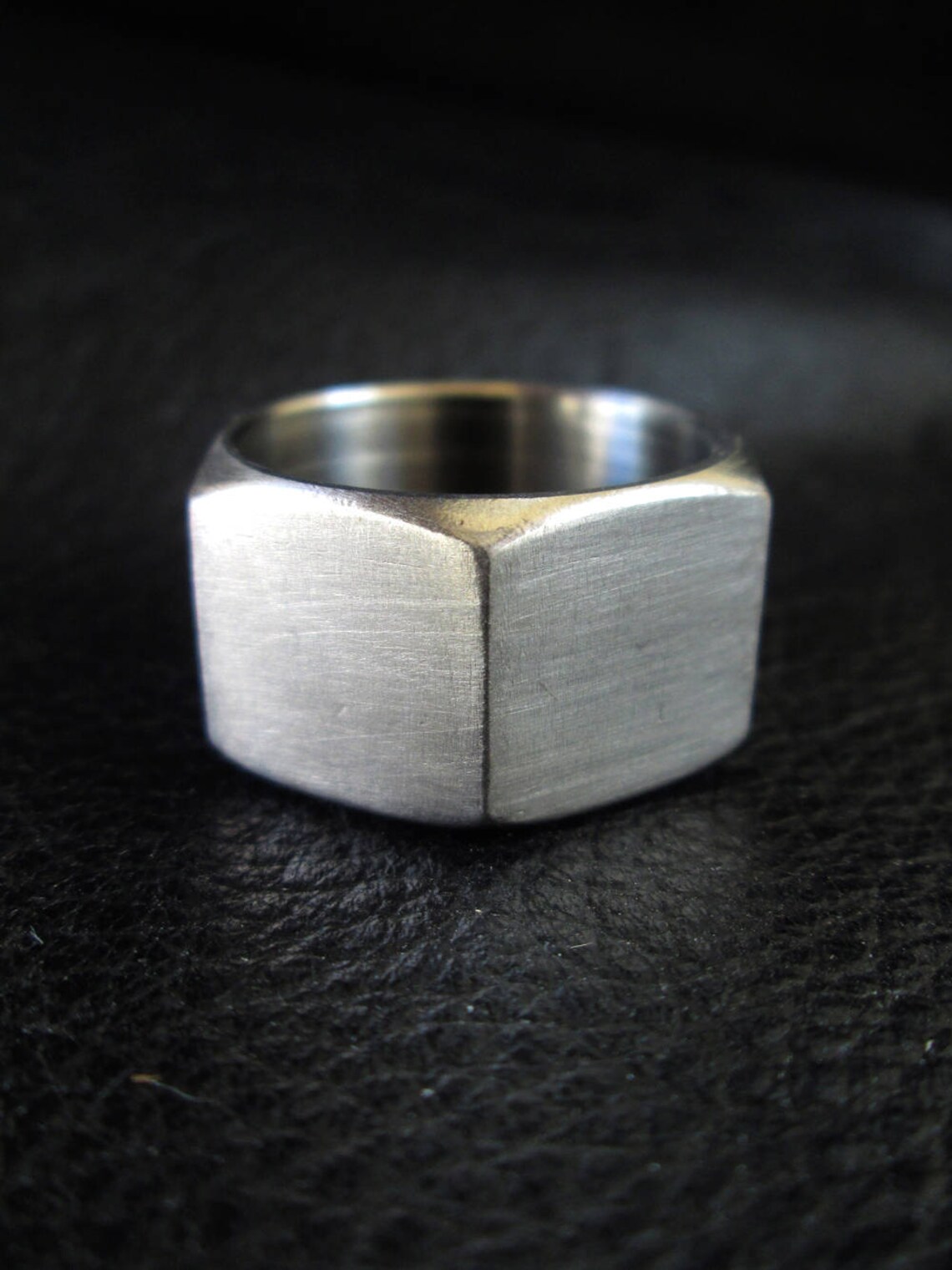 Hex nut ring stainless steel unisex geometric industrial Etsy