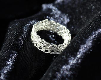 Wire Crochet Band Ring