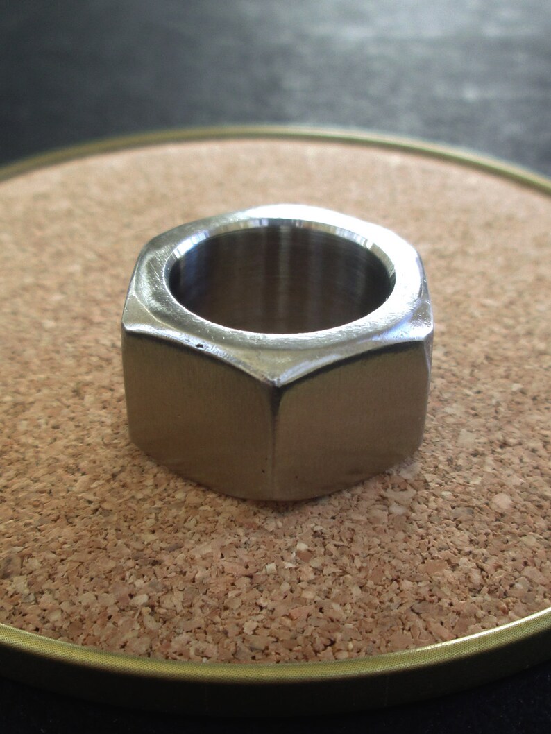 Hex nut ring US size 6 stainless steel hardware industrial Etsy