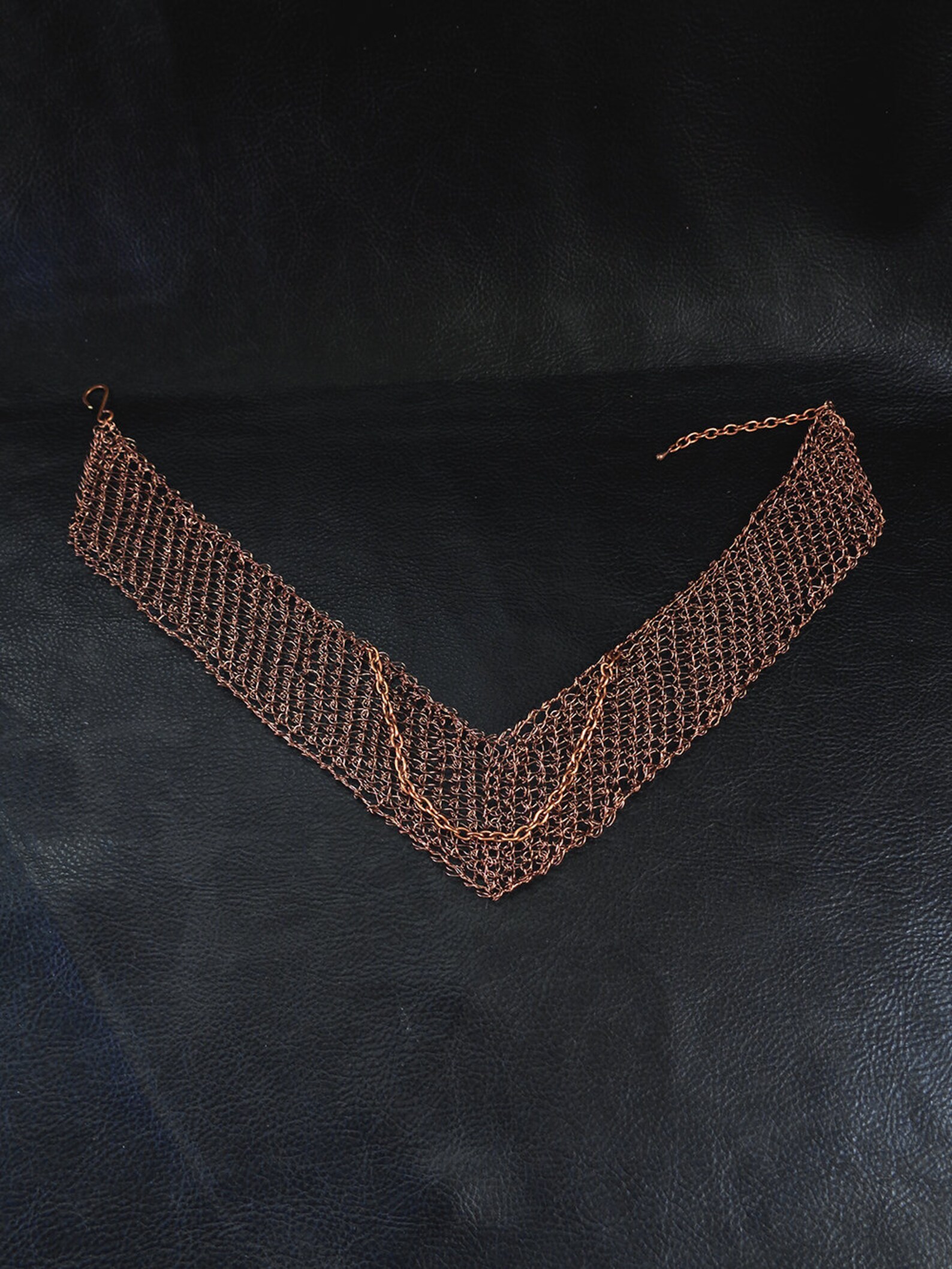 Wire Crochet Choker Minimalist Wire Mesh Choker Modern Etsy