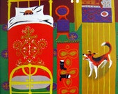 Kashtanka de Antón Chéjov años 50 años 60 mediados libro de siglo los niños ilustrado por William Stobbs