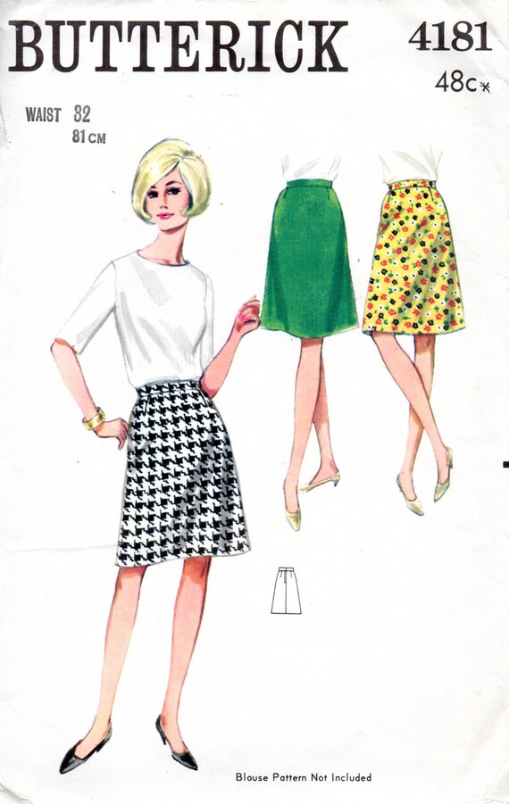 1960s Mod Aline Mini Skirt Pattern Butterick 4181 Vintage Etsy Australia