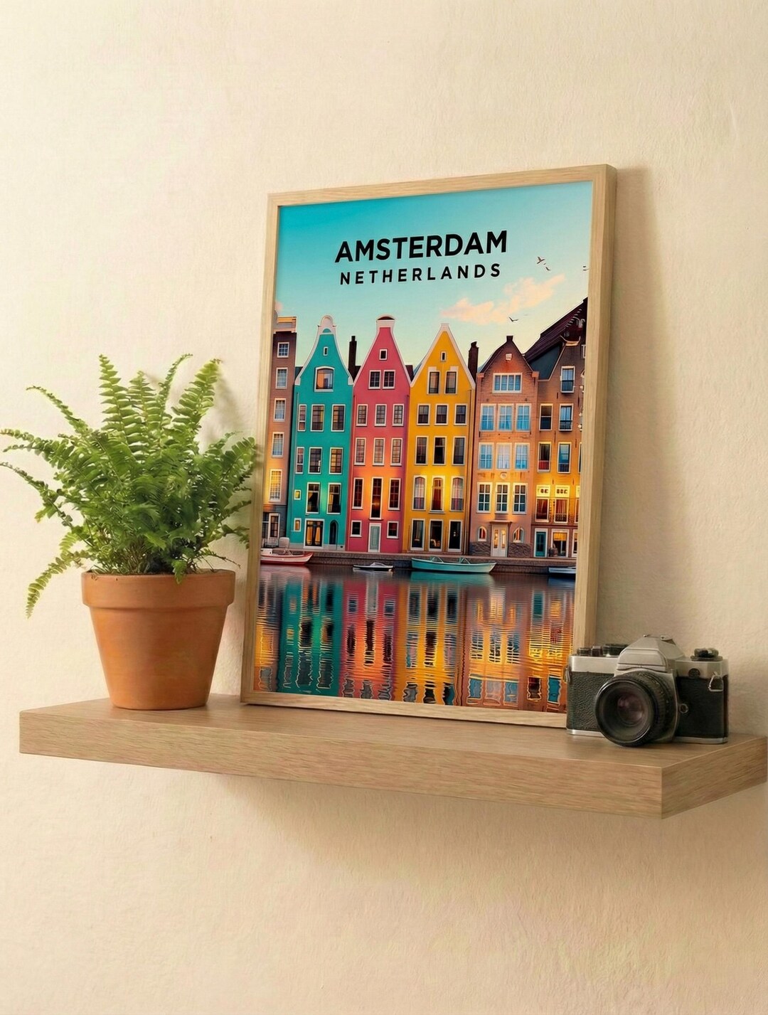 Amsterdam Wall Art - Framed Amsterdam Print - the Netherlands Travel ...