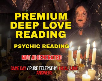 Lectura psíquica de amor profundo, el mismo día, telepatía (entrega digital)