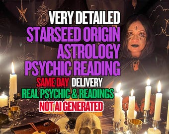 Starseed Origin Astrologie-Lesung: Alien Vorleben & Seelenzweck (PDF)