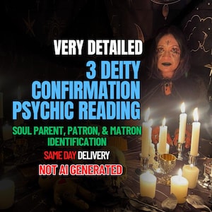 3 Gottheiten Konfirmation Psychic Reading - Lieferung am selben Tag - Sehr Detailliert