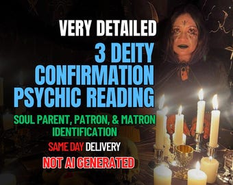 3 Deity Confirmation Psychic Reading - Same Day Delivery - Very Detailed