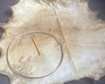 ヤギの生皮ドラムスキン、ドラム製作用天然皮革ラウンド、フレームドラムヘッドブランク、シャーマニックドラムクラフト用品