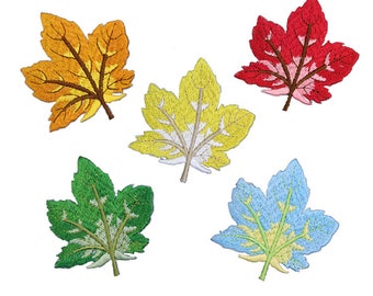 Wholesale Iron on Fabric Patch for Clothing /Embroidered Sew on Applique Garment DIY Apparel Accessories - Maple Leaf (WFB-37)