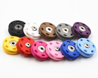 Multi-color Overcoat Down Coat invisible Buttons Nylon Press Buttons / Popper Buttons - 10 Sets (PBT68)