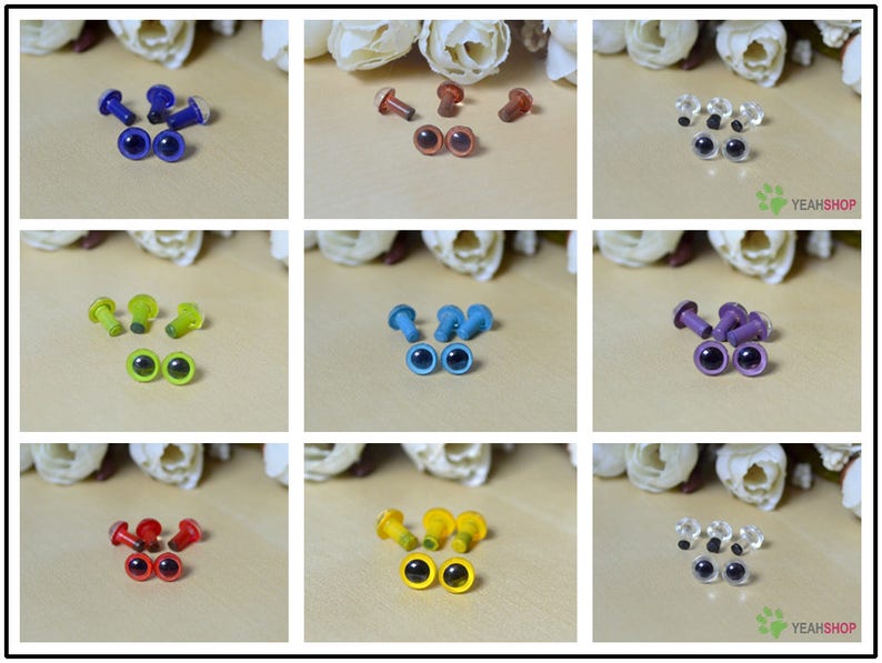 6mm Safety Eyes / Plastic Doll Eyes / Amigurumi Eyes 30 Etsy