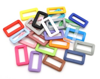 25mm 30pcs Plastic Rectangle Buckles Fasteners for Luggage, Back Pack, Webbing Strap (BP1)