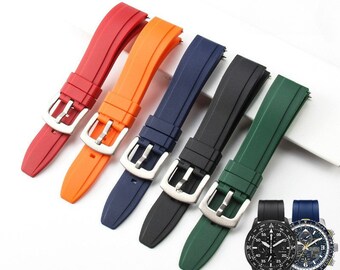 Comfortabele en ademende rubberen horlogeband met snelsluiting - waterdicht en zweetbestendig voor actief gebruik (wb7)