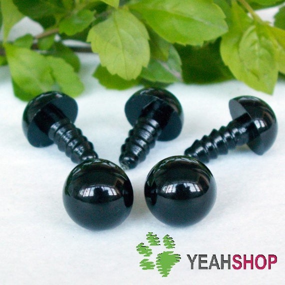 Black Round Safety Eyes Plastic Doll Eyes BE 20 Pairs 12mm 13mm 14mm 15mm  16mm 18mm 20mm 