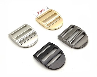 10 Uds. Hebilla de bloqueo de escalera de Metal de 25mm(1 ") hebillas de aleación de Zinc ajustables deslizantes para accesorios de correa de mochila (MBP11)