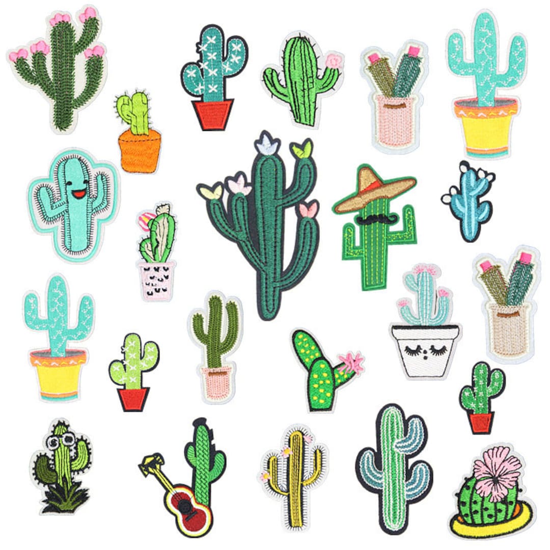 Inside/Outside Decorative Fabric Iron On Patches-Set Of 10 (3" X 5") (Buncha Bloomin 3