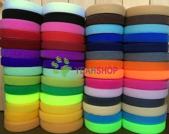 20mm (0.79") Wholesale Sew on Hook and Loop Tape - 100% Nylon / No Adhesive Fastener Tape - 5 Meters - 28 Colors Available