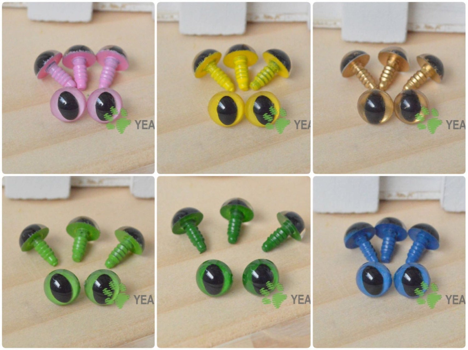 9mm Safety Cat Eyes Plastic Doll Eyes / Amigurumi Eyes CE Etsy