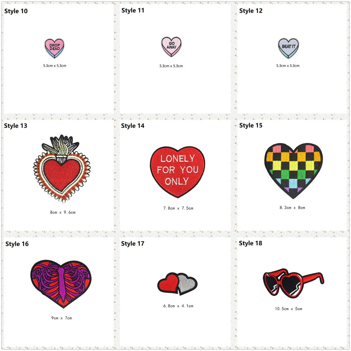 20 Pcs of Wholesale Iron on Fabric Patch for Clothing / Bulk Etsy