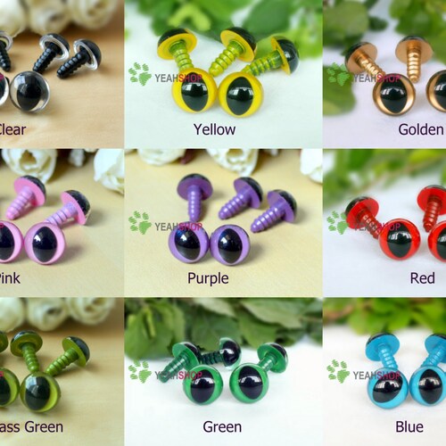 12mm Safety Cat Eyes Plastic Doll Eyes / Toy Eyes 20 Pairs Etsy Australia