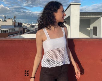 Crochet Summer Top Pattern PDF -  The Denia Top
