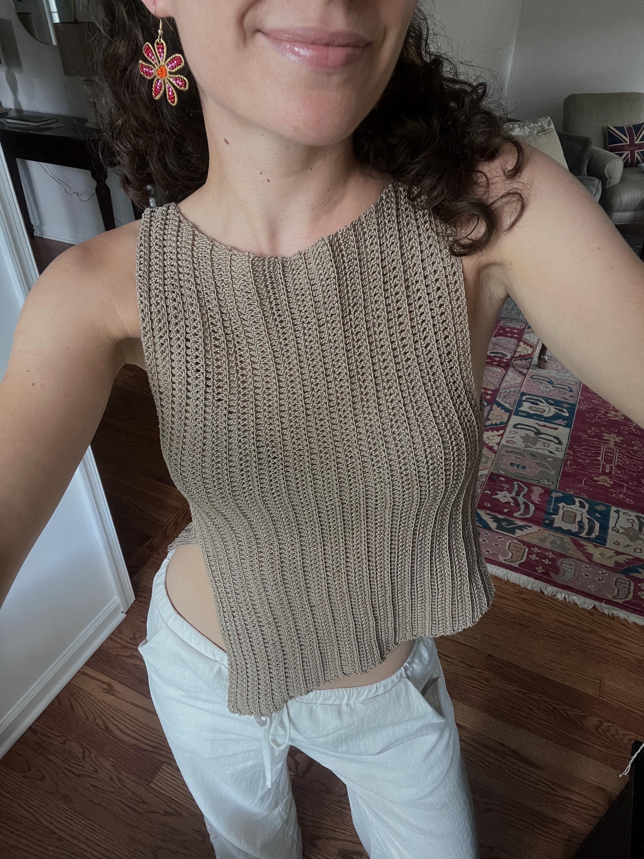 Asymmetric Crochet Top Pattern (PDF Download) - the Drift Top - Etsy
